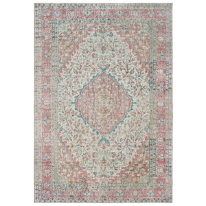 Oriental Weavers Sofia 85812 Bohemian/Traditional Oriental Polyester, Chenille Indoor Area Rug Ivory/ Pink 8'3" x 11'6" S85812255350ST