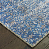 Oriental Weavers Sofia 85815 Bohemian/Traditional Floral Polyester, Chenille Indoor Area Rug Blue/ Brown 8'3" x 11'6" S85815255350ST