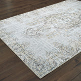 Oriental Weavers Sofia 85816 Bohemian/Traditional Oriental Polyester, Chenille Indoor Area Rug Grey/ Gold 8'3" x 11'6" S85816255350ST