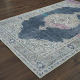Oriental Weavers Sofia 85817 Bohemian/Traditional Oriental Polyester, Chenille Indoor Area Rug Blue/ Grey 7'6" x 9'11" S85817230300ST