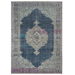 Oriental Weavers Sofia 85817 Bohemian/Traditional Oriental Polyester, Chenille Indoor Area Rug Blue/ Grey 7'6" x 9'11" S85817230300ST