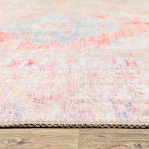 Oriental Weavers Sofia 85820 Bohemian/Traditional Oriental Polyester, Chenille Indoor Area Rug Pink/ Blue 8'3" x 11'6" S85820255350ST