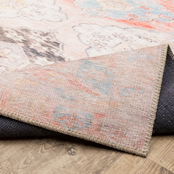 Oriental Weavers Sofia 85820 Bohemian/Traditional Oriental Polyester, Chenille Indoor Area Rug Pink/ Blue 8'3" x 11'6" S85820255350ST