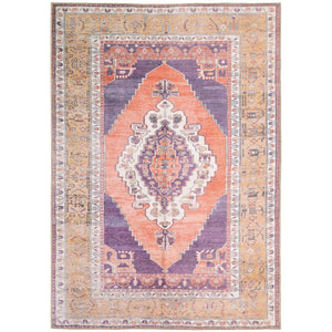 Oriental Weavers Sofia 85822 Bohemian/Traditional Oriental Polyester, Chenille Indoor Area Rug Purple/ Orange 8'3" x 11'6" S85822255350ST