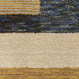 Oriental Weavers Strada STR01 Contemporary/Art-deco Geometric Nylon, Polypropylene Indoor Area Rug Gold/ Blue 10' x 13'2" SSTR01305400ST