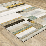 Oriental Weavers Strada STR07 Contemporary/Art-deco Geometric Nylon, Polypropylene Indoor Area Rug Beige/ Multi 10' x 13'2" SSTR07305400ST