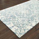 Oriental Weavers Tallavera 55603 Transitional/Global Geometric Wool Indoor Area Rug Blue/ Ivory 10' x 13' T55603305396ST