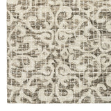 Oriental Weavers Tallavera 55607 Transitional/Global Floral Wool Indoor Area Rug Brown/ Ivory 10' x 13' T55607305396ST