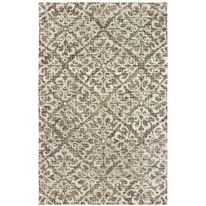 Oriental Weavers Tallavera 55607 Transitional/Global Floral Wool Indoor Area Rug Brown/ Ivory 10' x 13' T55607305396ST