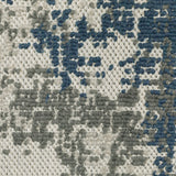 Oriental Weavers Torrey 140H1 Contemporary/ Abstract Polypropylene Indoor/Outdoor Area Rug Light Grey/ Blue 9'10" x 12'10" T140H1300390ST