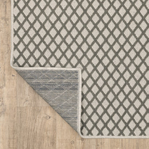 Oriental Weavers Torrey 501H1 Casual/Classic Geometric Polypropylene Indoor/Outdoor Area Rug Light Grey/ Grey 9'10" x 12'10" T501H1300390ST
