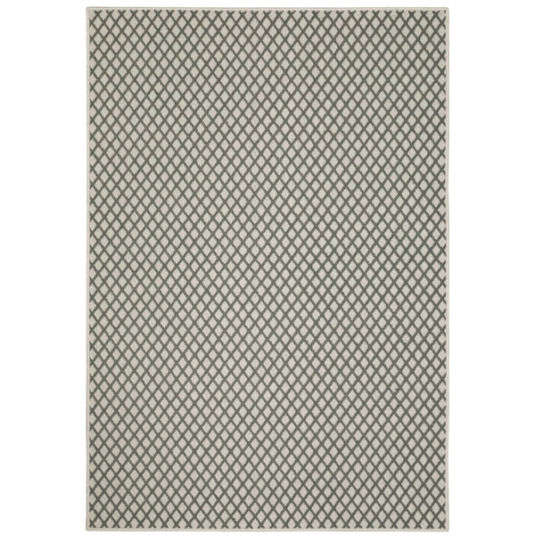 Oriental Weavers Torrey 501H1 Casual/Classic Geometric Polypropylene Indoor/Outdoor Area Rug Light Grey/ Grey 9'10" x 12'10" T501H1300390ST