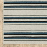 Oriental Weavers Torrey 5571Y Casual/ Geometric Polypropylene Indoor/Outdoor Area Rug Light Grey/ Blue 9'10" x 12'10" T5571Y300390ST