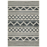 Oriental Weavers Torrey 005Y1 Tribal/Global Geometric Polypropylene Indoor/Outdoor Area Rug Light Grey/ Blue 9'10" x 12'10" T005Y1300390ST