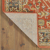 Oriental Weavers Toscana 9537C Traditional/Global Oriental Nylon, Polypropylene Indoor Area Rug Orange/ Blue 9'10" x 12'10" T9537C300390ST