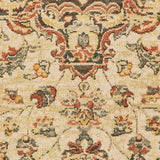 Oriental Weavers Toscana 9551A Traditional/Global Oriental Nylon, Polypropylene Indoor Area Rug Ivory/ Orange 9'10" x 12'10" T9551A300390ST