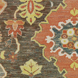 Oriental Weavers Toscana 9570B Traditional/Global Oriental Nylon, Polypropylene Indoor Area Rug Charcoal/ Orange 9'10" x 12'10" T9570B300390ST