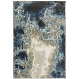 Oriental Weavers Venice 4151Z Contemporary/Industrial Abstract Polypropylene Indoor Area Rug Blue/ Grey 9'10" x 12'10" V4151Z300390ST