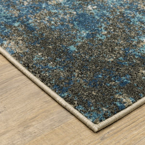 Oriental Weavers Venice 4332U Contemporary/Industrial Abstract Polypropylene Indoor Area Rug Blue/ Grey 9'10" x 12'10" V4332U300390ST