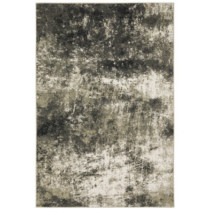 Oriental Weavers Venice 4332Y Contemporary/Industrial Abstract Polypropylene Indoor Area Rug Charcoal/ Beige 9'10" x 12'10" V4332Y300390ST