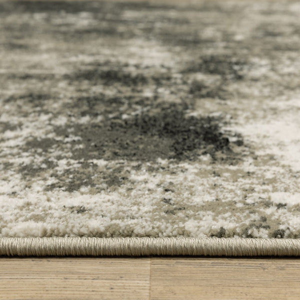 Oriental Weavers Venice 4332Y Contemporary/Industrial Abstract Polypropylene Indoor Area Rug Charcoal/ Beige 9'10" x 12'10" V4332Y300390ST