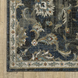 Oriental Weavers Venice 4333B Traditional/Vintage Oriental Polypropylene Indoor Area Rug Charcoal/ Blue 9'10" x 12'10" V4333B300390ST