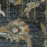 Oriental Weavers Venice 4333B Traditional/Vintage Oriental Polypropylene Indoor Area Rug Charcoal/ Blue 9'10" x 12'10" V4333B300390ST