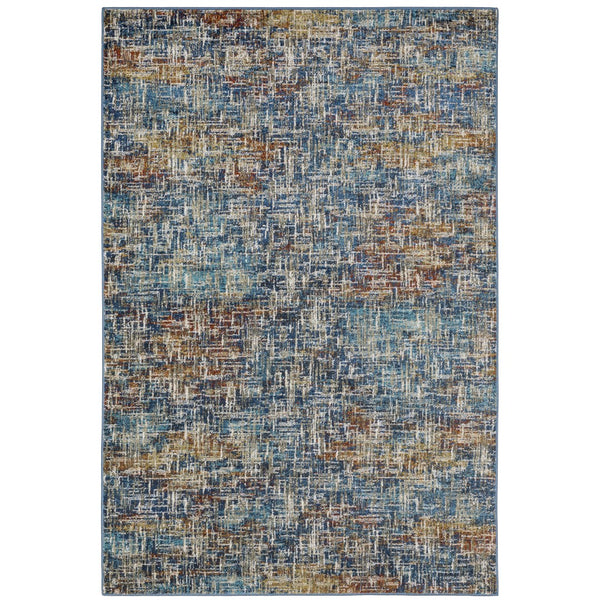 Oriental Weavers Venice 5573X Contemporary/Industrial Abstract Polypropylene Indoor Area Rug Blue/ Multi 7'10" x 10' V5573X240305ST