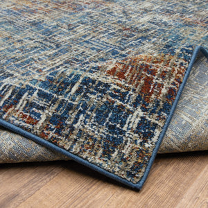 Oriental Weavers Venice 5573X Contemporary/Industrial Abstract Polypropylene Indoor Area Rug Blue/ Multi 7'10" x 10' V5573X240305ST