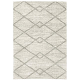 Oriental Weavers Verona 143W6 Contemporary/Industrial Geometric Polyester Indoor Area Rug Ivory/ Grey 9'10" x 12'10" V143W6300390ST