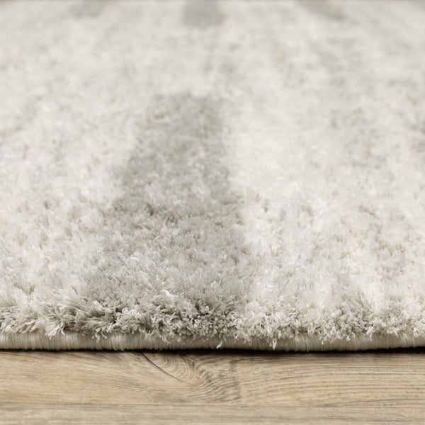 Oriental Weavers Verona 5605H Contemporary/Industrial Striped Polyester Indoor Area Rug Ivory/ Grey 9'10" x 12'10" V5605H300390ST