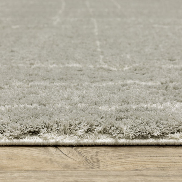 Oriental Weavers Verona 752G6 Contemporary/Industrial Abstract Polyester Indoor Area Rug Grey/ Ivory 9'10" x 12'10" V752G6300390ST