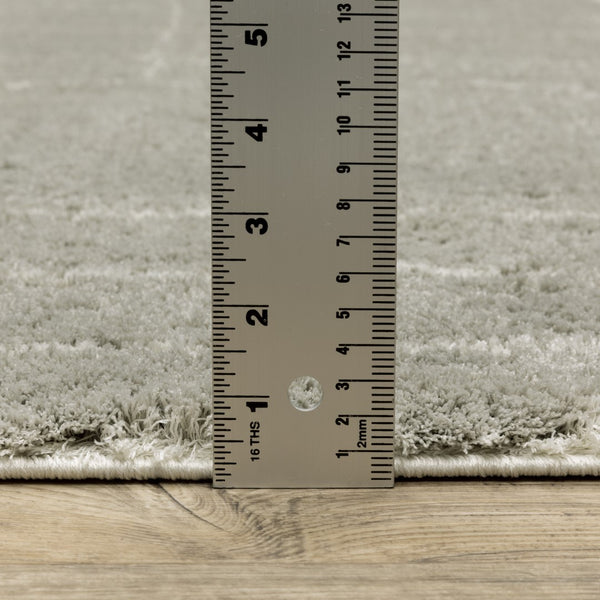 Oriental Weavers Verona 752G6 Contemporary/Industrial Abstract Polyester Indoor Area Rug Grey/ Ivory 9'10" x 12'10" V752G6300390ST