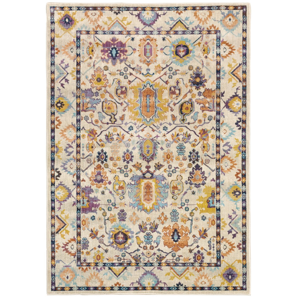 Oriental Weavers Xanadu 5502U Vintage/Persian Oriental Polypropylene Indoor Area Rug Beige/ Multi 7'10" x 10'10" X5502U240330ST