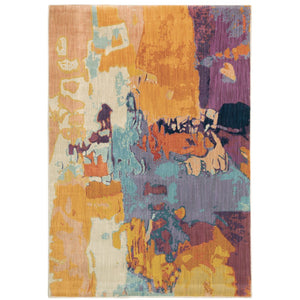 Oriental Weavers Xanadu 070X6 Contemporary/ Abstract Polypropylene Indoor Area Rug Orange/ Purple 9'10" x 12'10" X070X6300390ST