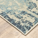 Oriental Weavers Xanadu 8020H Contemporary/ Abstract Polypropylene Indoor Area Rug Ivory/ Blue 9'10" x 12'10" X8020H300390ST