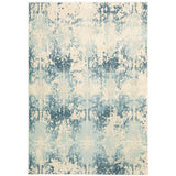 Oriental Weavers Xanadu 8020H Contemporary/ Abstract Polypropylene Indoor Area Rug Ivory/ Blue 9'10" x 12'10" X8020H300390ST