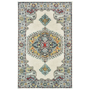 Oriental Weavers Zahra 75505 Bohemian/Global Oriental Wool Indoor Area Rug Ivory/ Grey 10' x 13' Z75505305396ST