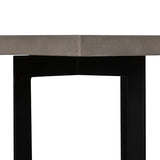 VIG Furniture Modrest Sharon Modern Concrete & Black Metal End Table VGLBOWEN-LT45-01