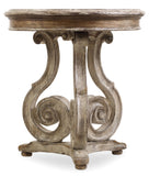 Chatelet Traditional/Formal Poplar Solids With Pecan, Walnut And Maple Veneers And Resin Scroll Accent Table