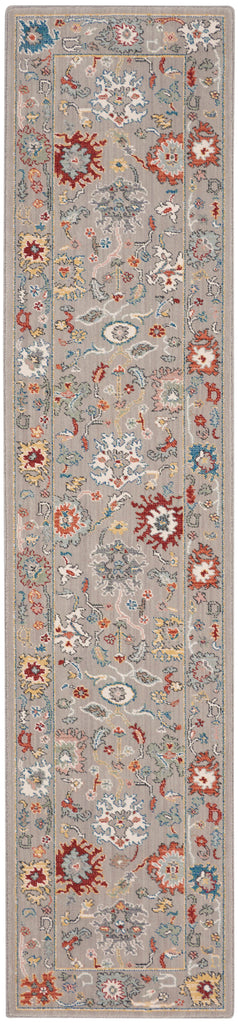 Nourison Parisa PSA03 French Country Machine Made Loom-woven Indoor Area Rug Grey 2'3" x 10' 99446858252