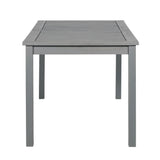 Walker Edison Simple Outdoor Dining Table - Grey Wash OWSDTGW