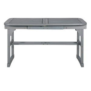 Walker Edison Extendable Outdoor Dining Table - Grey Wash OWTEXGW