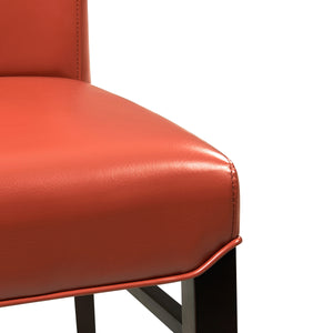 Milton Bonded Leather Dining Chair Set of 2 - Stylish Parsons Accent Chairs for Modern Interiors