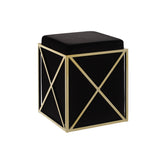 Vana Black Ottoman