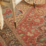 Nourison Living Treasures LI01 Persian Machine Made Loomed Indoor only Area Rug Rust 5'6" x 8'3" 99446671813