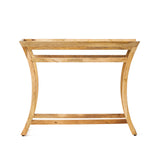 Meagher Rustic Handcrafted Mango Wood Console Table, Natural