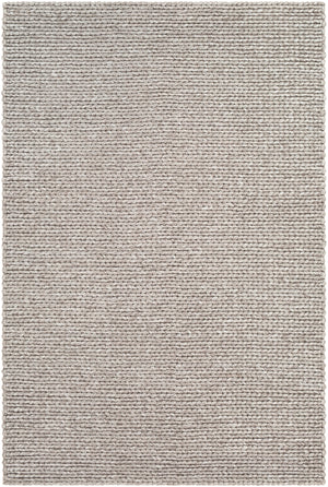 Ozark OZK-2300 Modern Viscose, Wool Rug OZK2300-913 Light Gray, Ivory 50% Viscose, 50% Wool 9' x 13'
