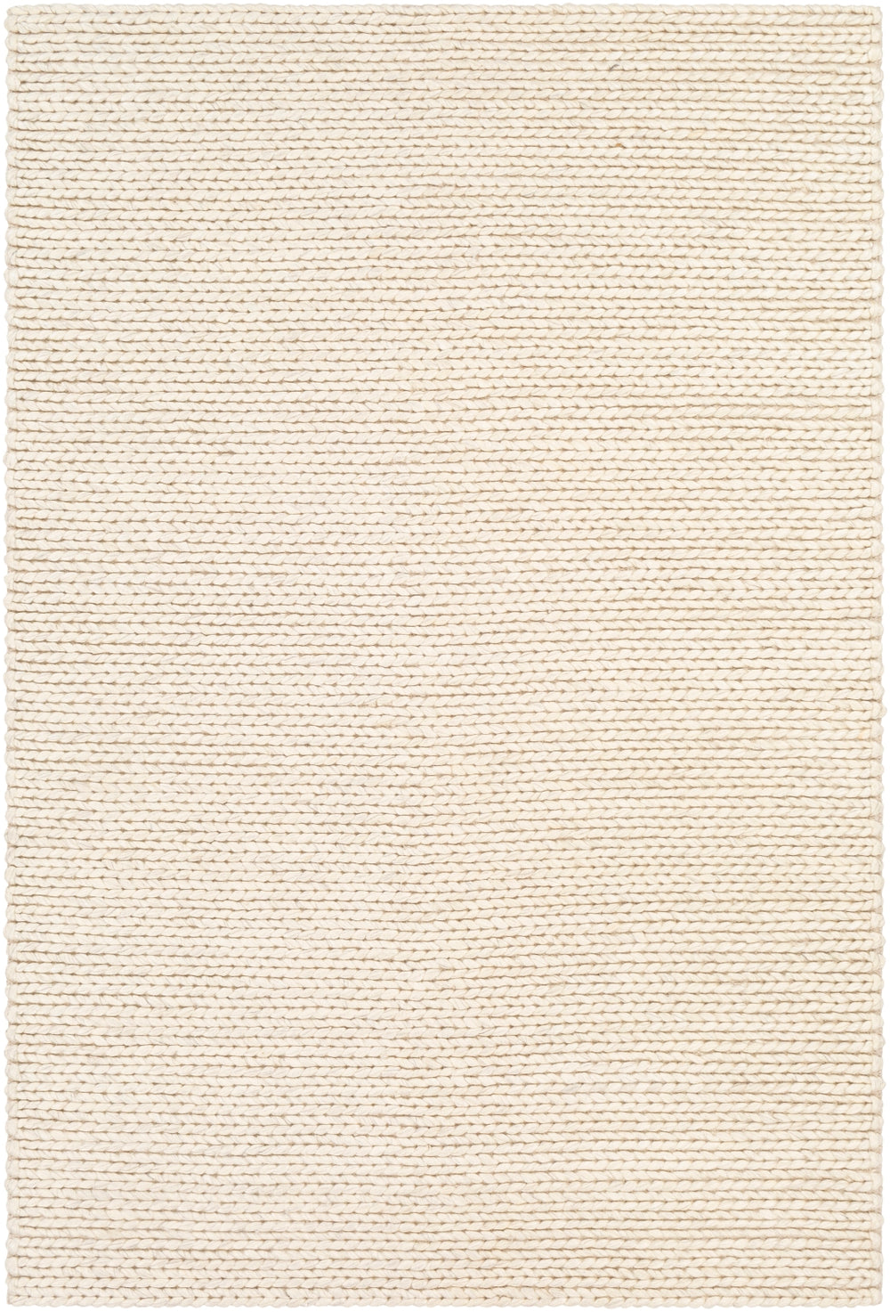 Ozark OZK-2301 Modern Viscose, Wool Rug OZK2301-913 Cream, Dark Brown 50% Viscose, 50% Wool 9' x 13'