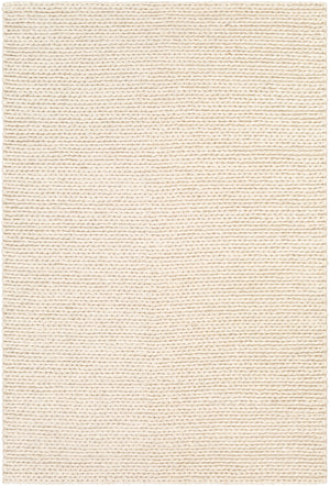 Ozark OZK-2301 Modern Viscose, Wool Rug OZK2301-913 Cream, Dark Brown 50% Viscose, 50% Wool 9' x 13'